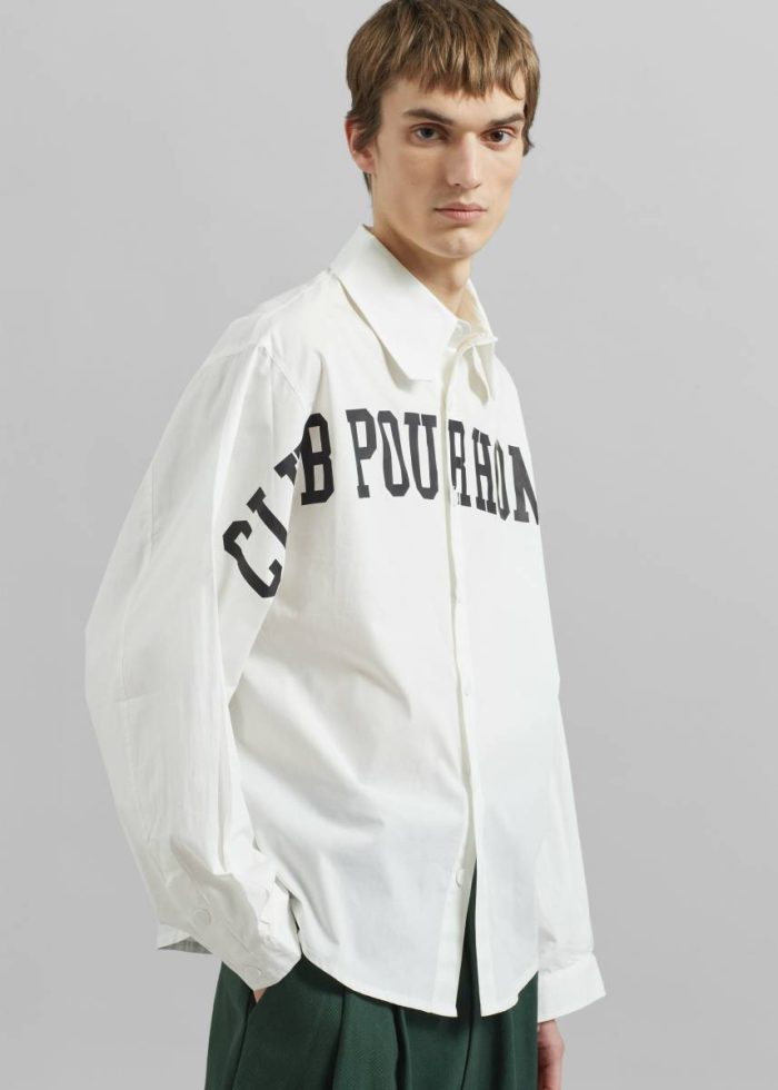 Men Tops The Frankie Shop Pieces Uniques La Chemise Cph - White White