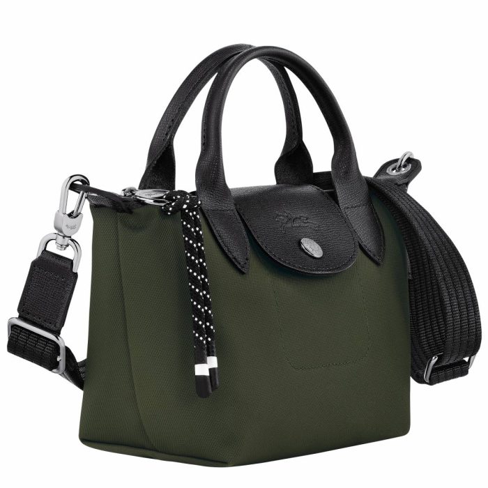 Mini Bags Women Longchamp Khaki Le Pliage Energy Xs Handbag Khaki - Recycled Canvas