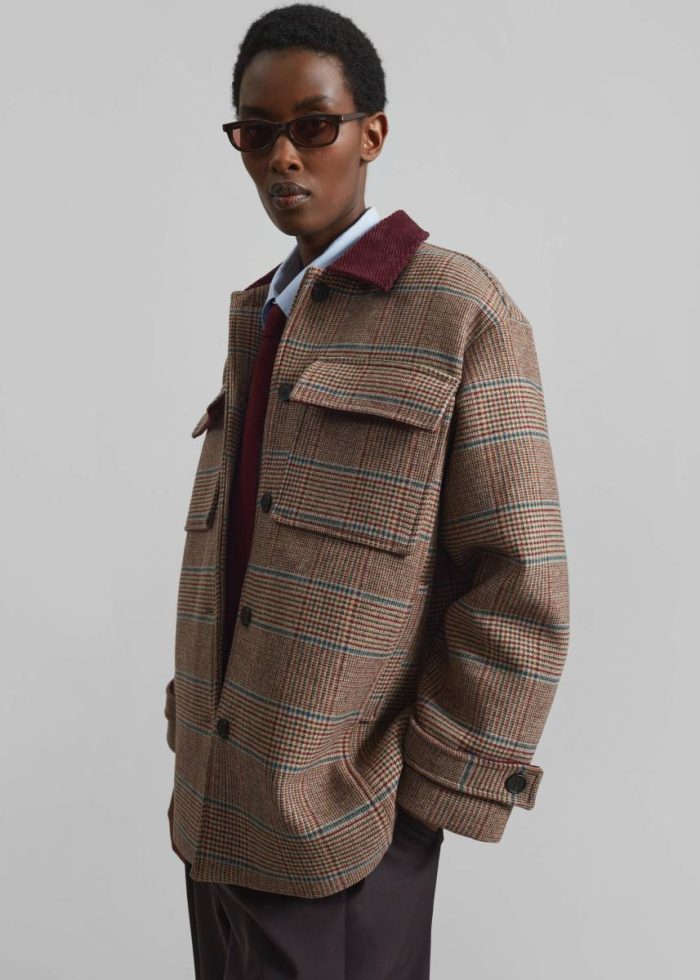 Multi Women Outerwear The Frankie Shop Selworth Plaid Wool Jacket - Multicolor
