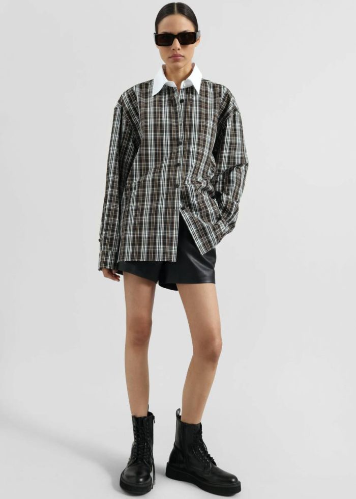 Multi Women Weska Plaid Shirt - Multicolor The Frankie Shop Tops
