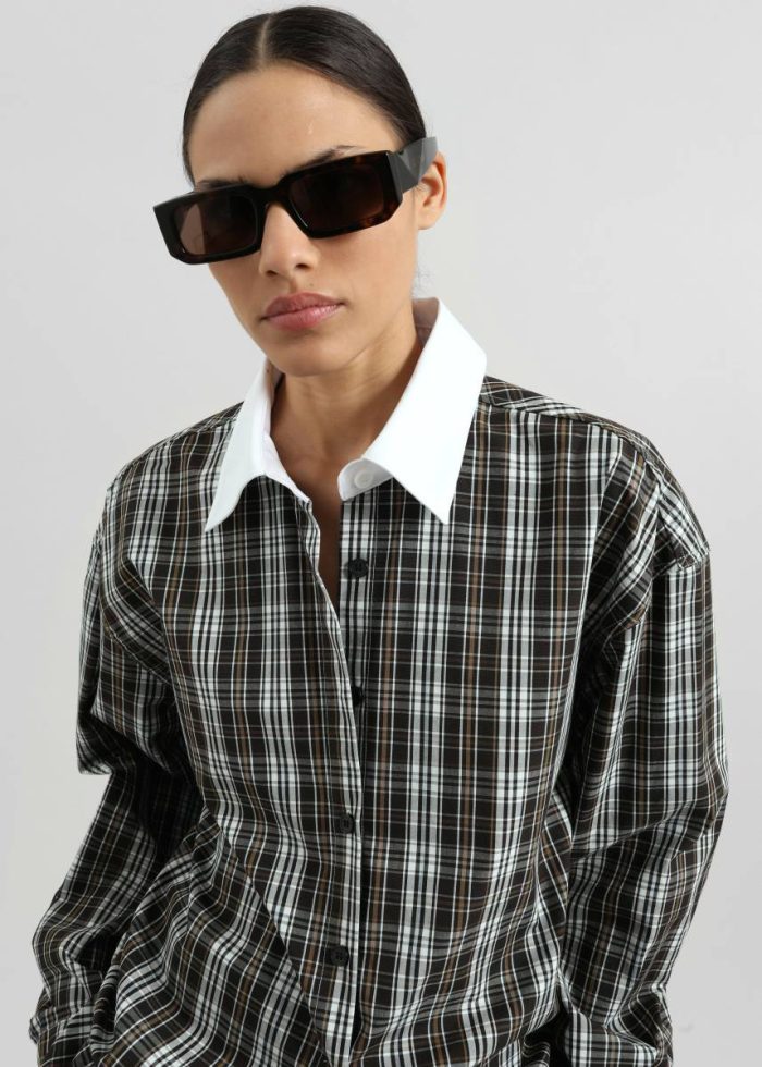 Multi Women Weska Plaid Shirt - Multicolor The Frankie Shop Tops