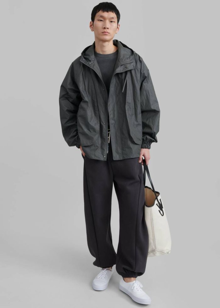 Nate Windbreaker - Charcoal Outerwear The Frankie Shop Grey Men