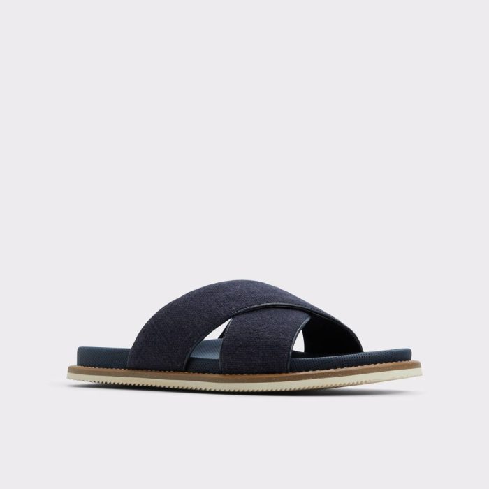 Navy Sandals & Slides Aldo Marrin Navy Men's Slides Men