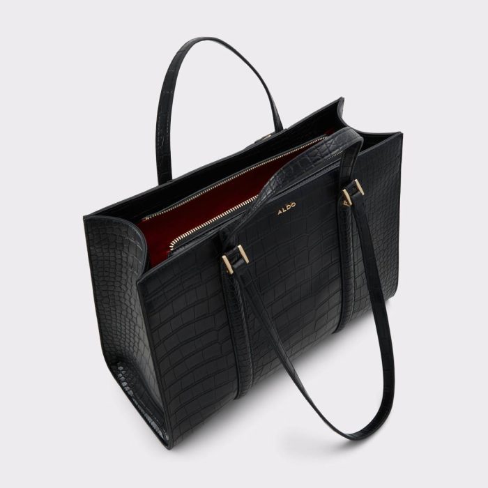 Ninetofive Black Women's Tote & Satchel Bags Women Aldo Black Tote & Satchel Bags