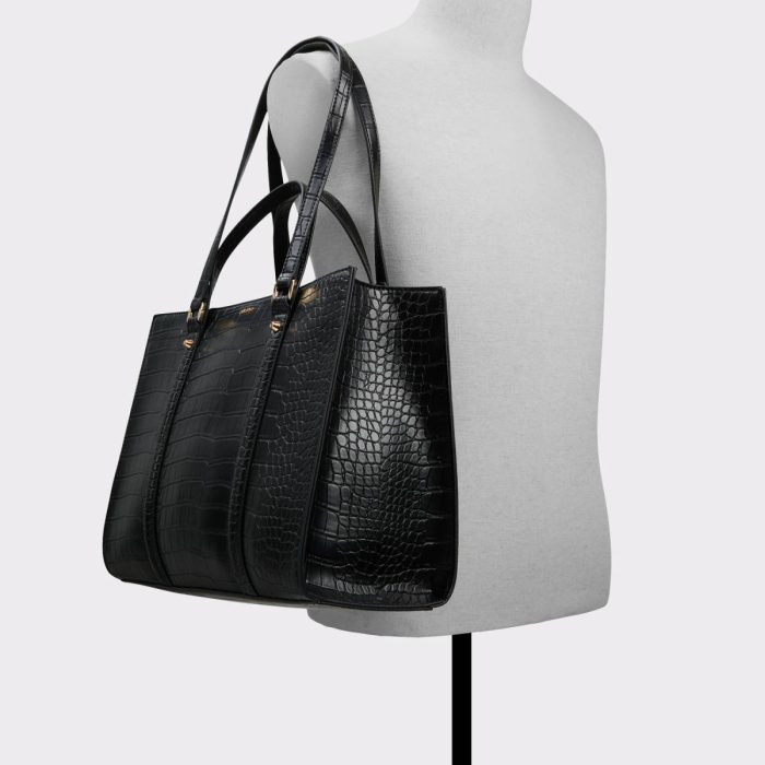 Ninetofive Black Women's Tote & Satchel Bags Women Aldo Black Tote & Satchel Bags
