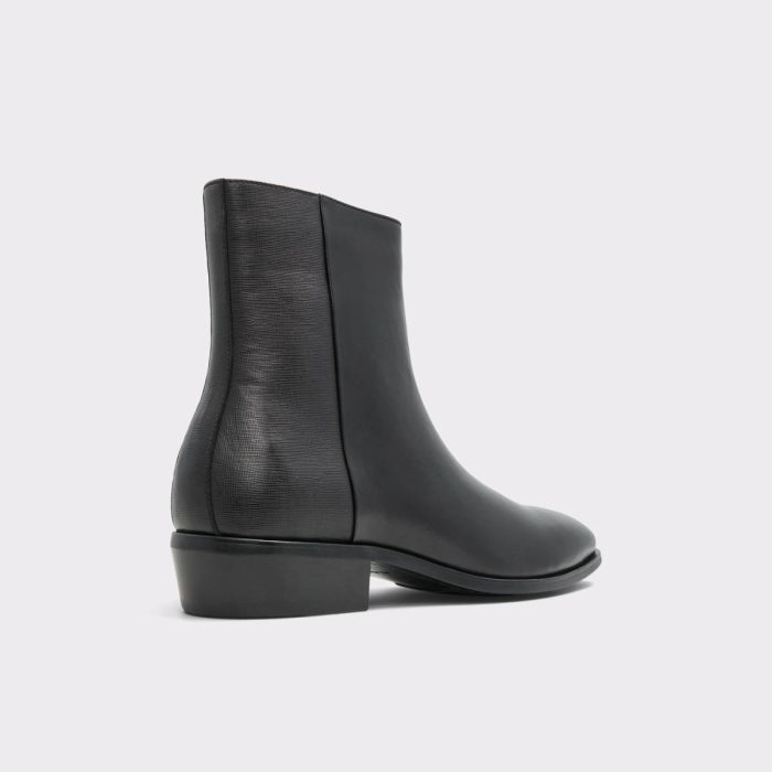 Open Black Men Boots Aldo Amur Open Black Men's Dress Boots