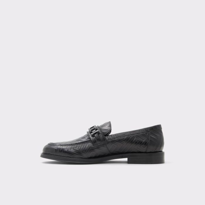 Open Black Men Loafers & Slip-Ons Aldo Aleck Open Black Men's Dress Shoes