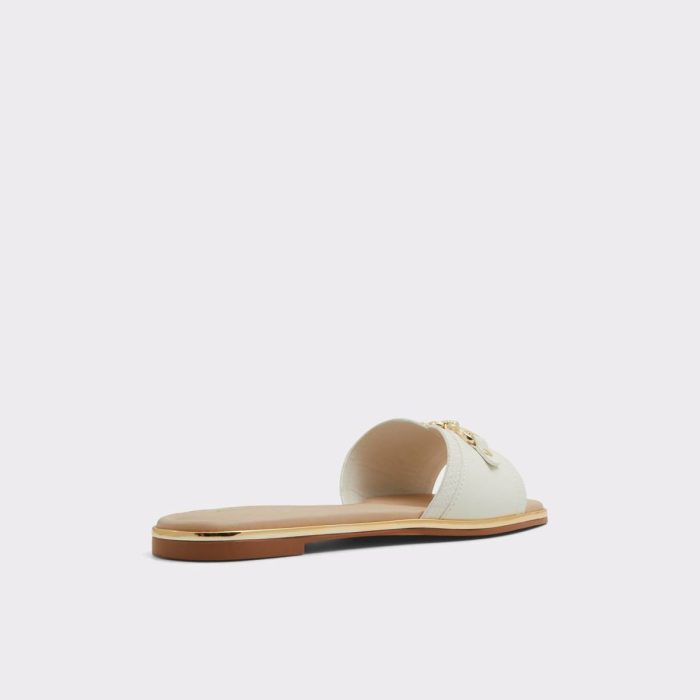 Open White Aldo Alamassi Open White Women's Flat Sandals Women Sandals