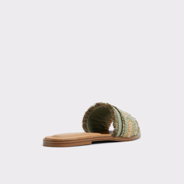 Other Green Nalani Other Green Women's Flat Sandals Aldo Sandals Women