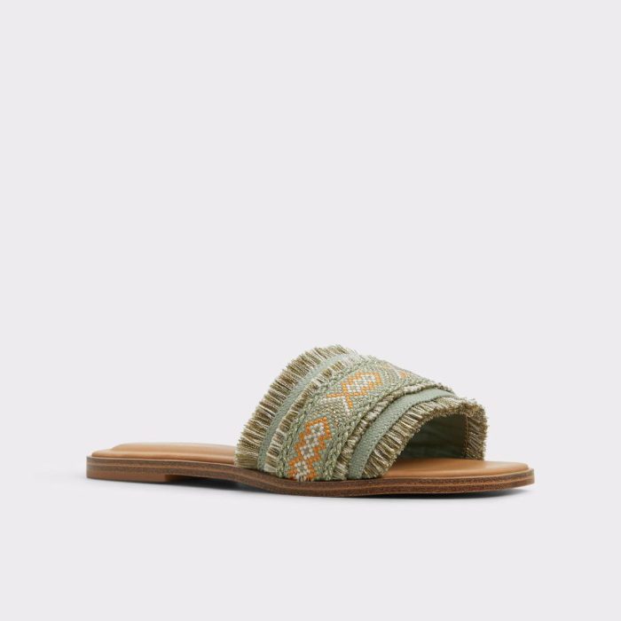 Other Green Nalani Other Green Women's Flat Sandals Aldo Sandals Women