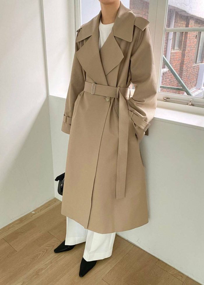 Outerwear Beige The Frankie Shop Abril Trench - Sand Women