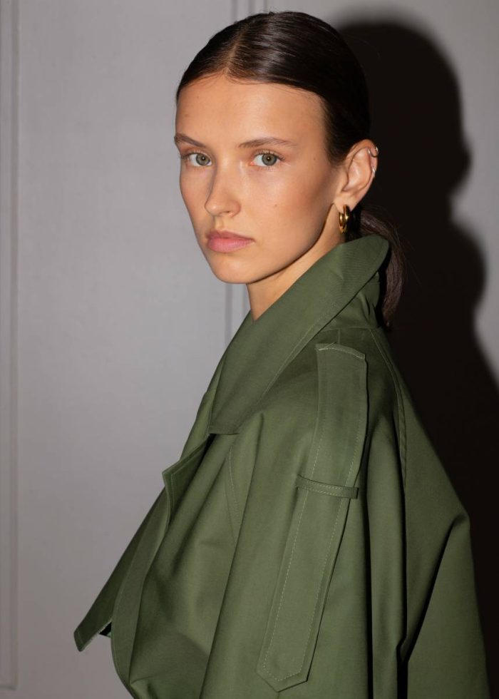 Outerwear Green Suzanne Trench Coat - Olive The Frankie Shop Women