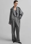 Outerwear Grey The Frankie Shop Simona Short Trench - Grey Melange Women