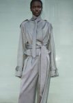 Outerwear Grey The Frankie Shop Simona Short Trench - Grey Melange Women