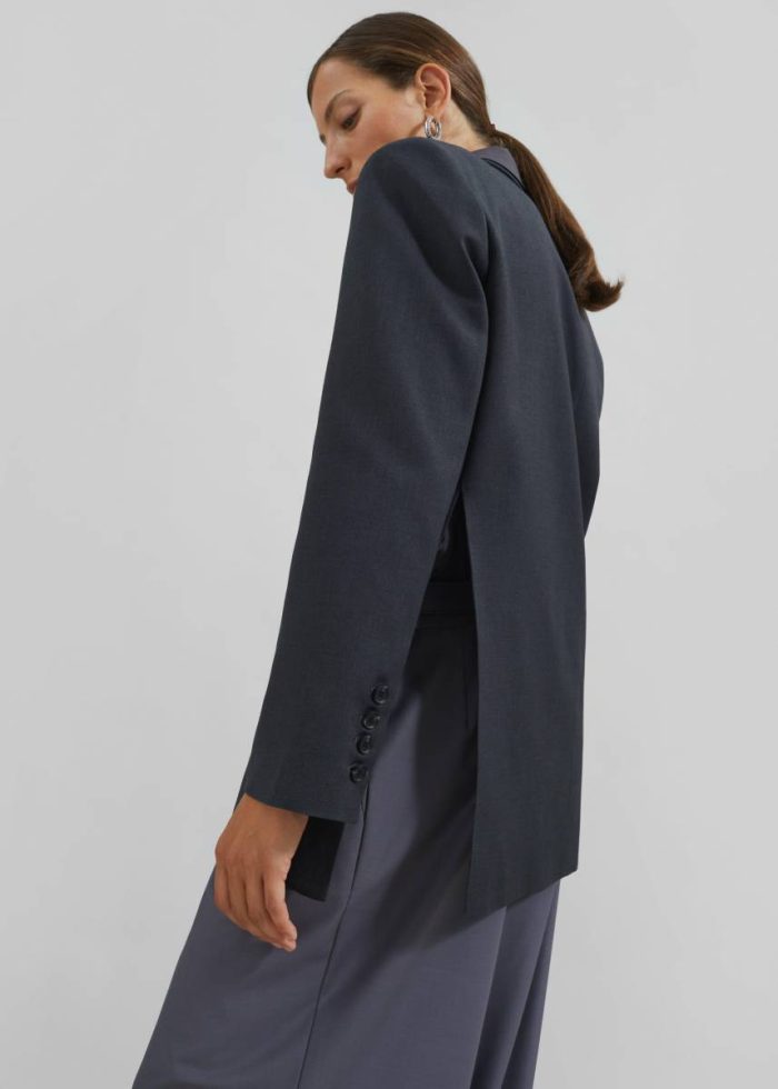 Outerwear Grey The Frankie Shop Women Mazie Blazer - Charcoal