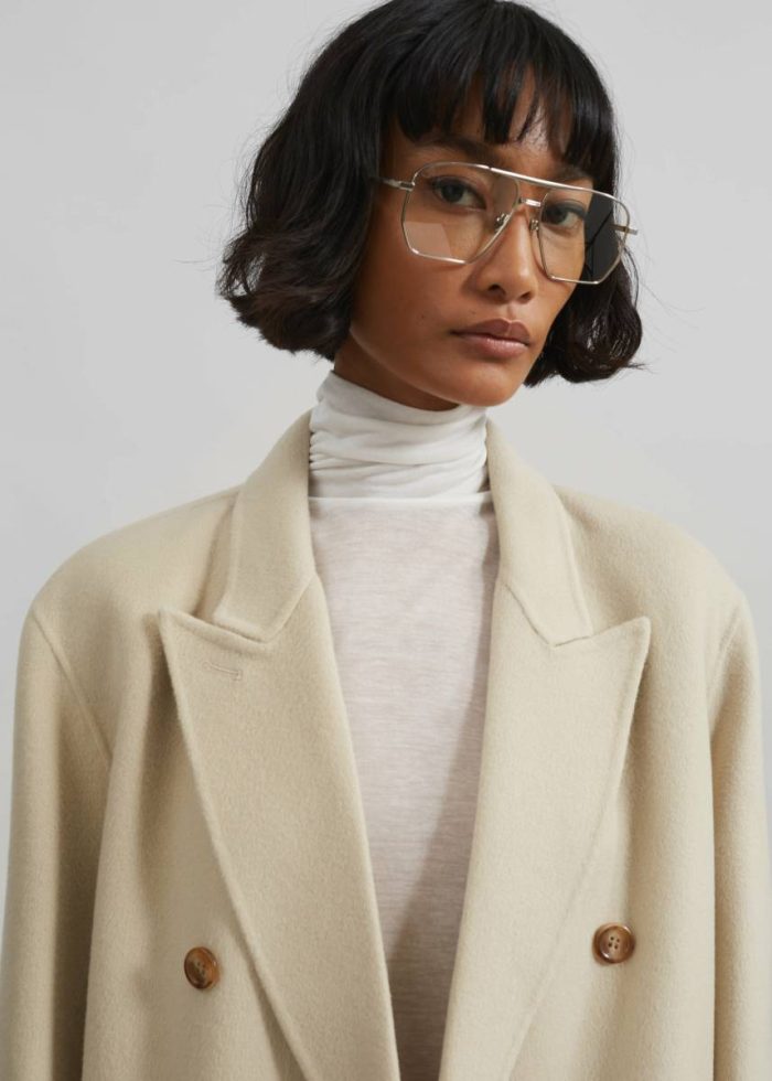 Outerwear Maese Wool Coat - Light Beige The Frankie Shop Women Beige