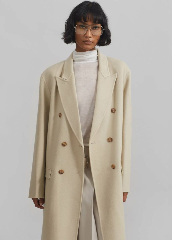 Outerwear Maese Wool Coat - Light Beige The Frankie Shop Women Beige