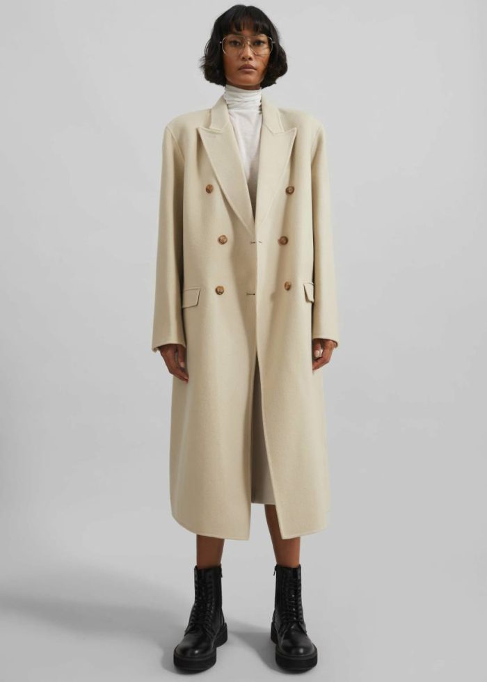 Outerwear Maese Wool Coat - Light Beige The Frankie Shop Women Beige
