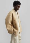 Outerwear Men The Frankie Shop Astra Wool Bomber Jacket - Pale Yellow Yellow
