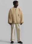 Outerwear Men The Frankie Shop Astra Wool Bomber Jacket - Pale Yellow Yellow