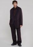 Outerwear Purple The Frankie Shop Harry Wool Blazer - Dark Plum Men