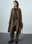 Outerwear The Frankie Shop Aldrin Oversized Coat - Camel Brown Men