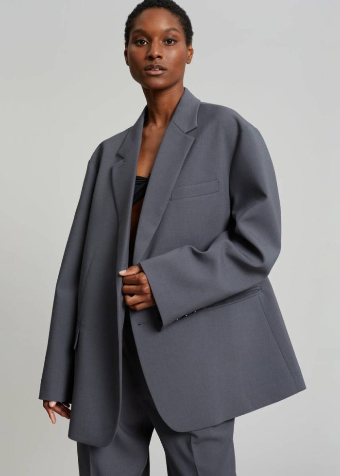 Outerwear The Frankie Shop Bea Blazer - Charcoal Women Grey