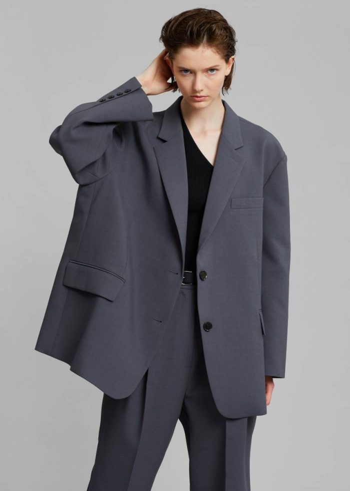 Outerwear The Frankie Shop Bea Blazer - Charcoal Women Grey