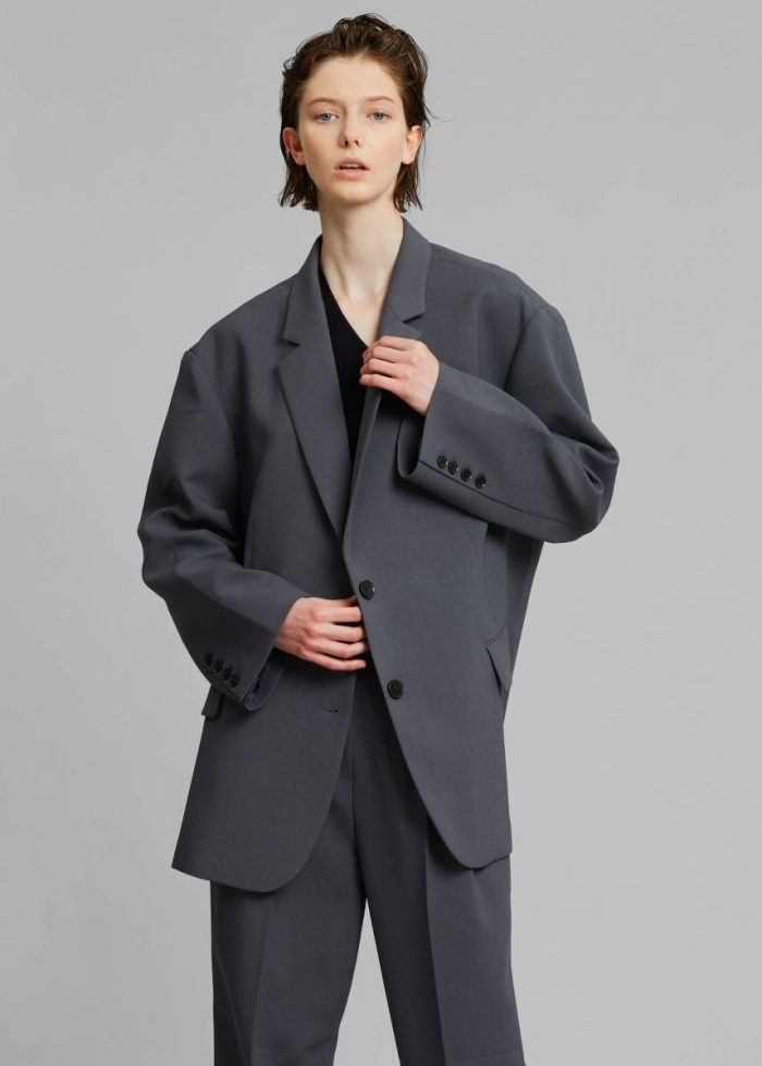 Outerwear The Frankie Shop Bea Blazer - Charcoal Women Grey