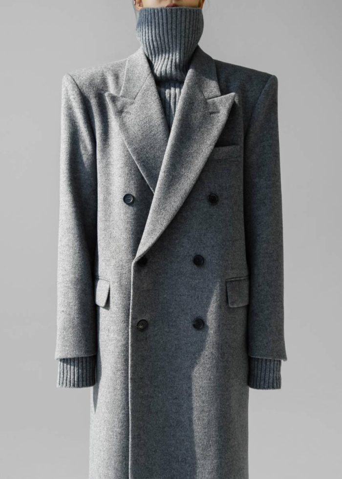 Outerwear The Frankie Shop Women Birnam Wool Coat - Grey Grey