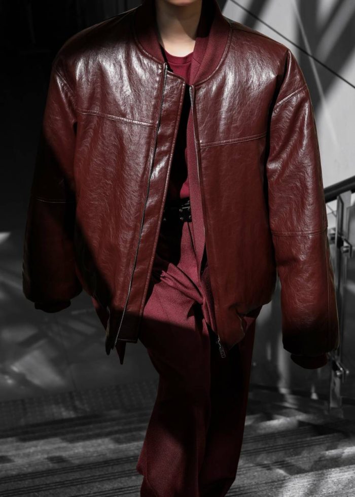 Outerwear The Frankie Shop Women Red Wexford Padded Bomber Jacket - Burgundy