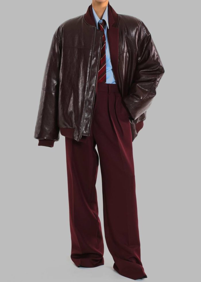 Outerwear The Frankie Shop Women Red Wexford Padded Bomber Jacket - Burgundy