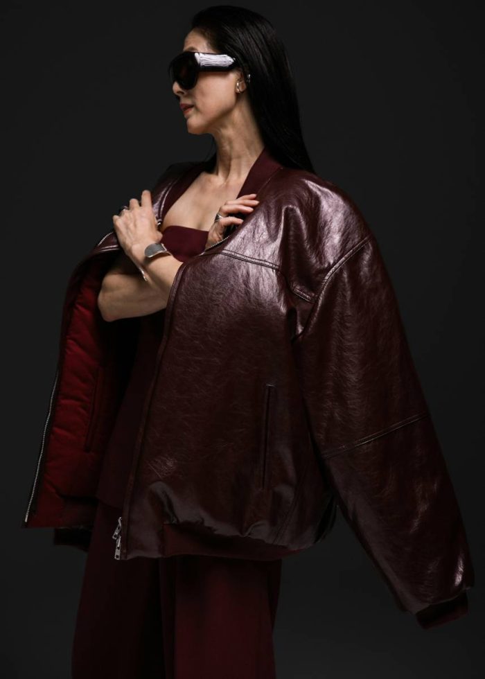 Outerwear The Frankie Shop Women Red Wexford Padded Bomber Jacket - Burgundy