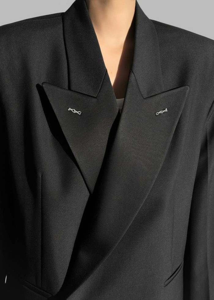 Outerwear Women The Frankie Shop Black Cheyenne Padded Blazer - Black