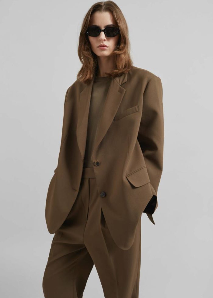 Outerwear Women The Frankie Shop Brown Bea Blazer - Chocolate