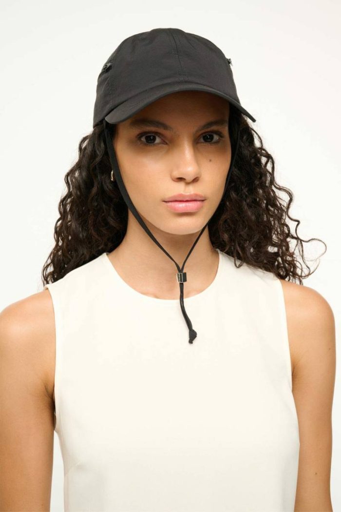 Paulie Baseball Hat Black Staud Women Accessories