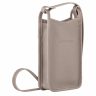 Phone Cases Women Longchamp Turtledove Le Foulonné Phone Case Turtledove - Leather