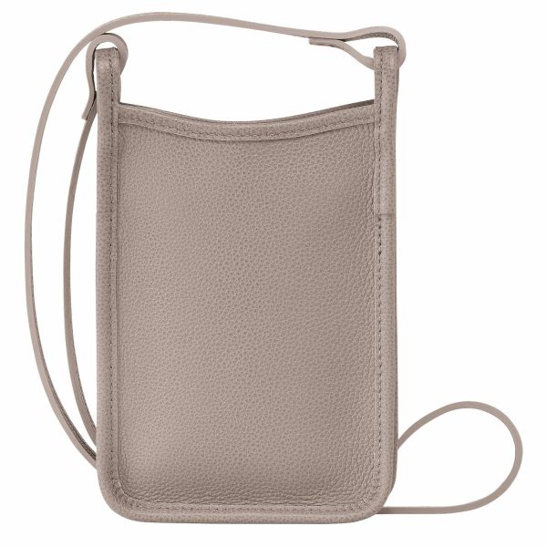 Phone Cases Women Longchamp Turtledove Le Foulonné Phone Case Turtledove - Leather