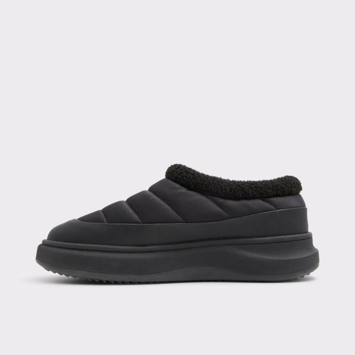 Pike Black Men's Slippers And Clogs Men Black Sneakers Aldo
