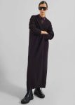 Purple Emi Long Knit Cardigan - Dark Plum The Frankie Shop Women Knitwear