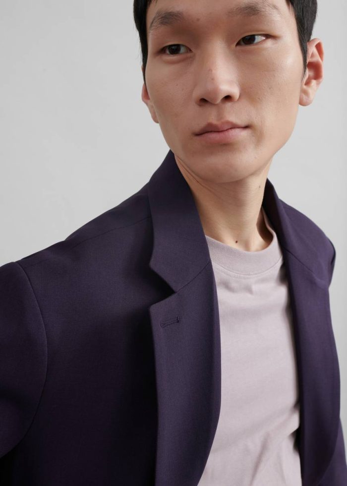 Purple Outerwear Men Beo Blazer - Purple The Frankie Shop