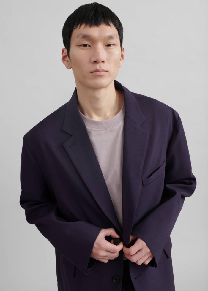 Purple Outerwear Men Beo Blazer - Purple The Frankie Shop