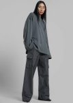 Rio Oversized Sleeve Tee - Khaki Women The Frankie Shop Tops Green