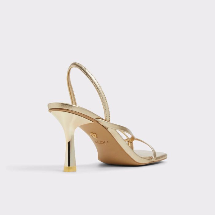 Riva Gold Women's Strappy Sandals Women Sandals Gold Aldo