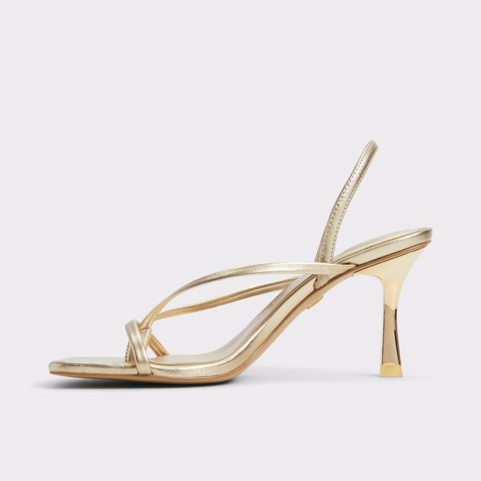Riva Gold Women's Strappy Sandals Women Sandals Gold Aldo