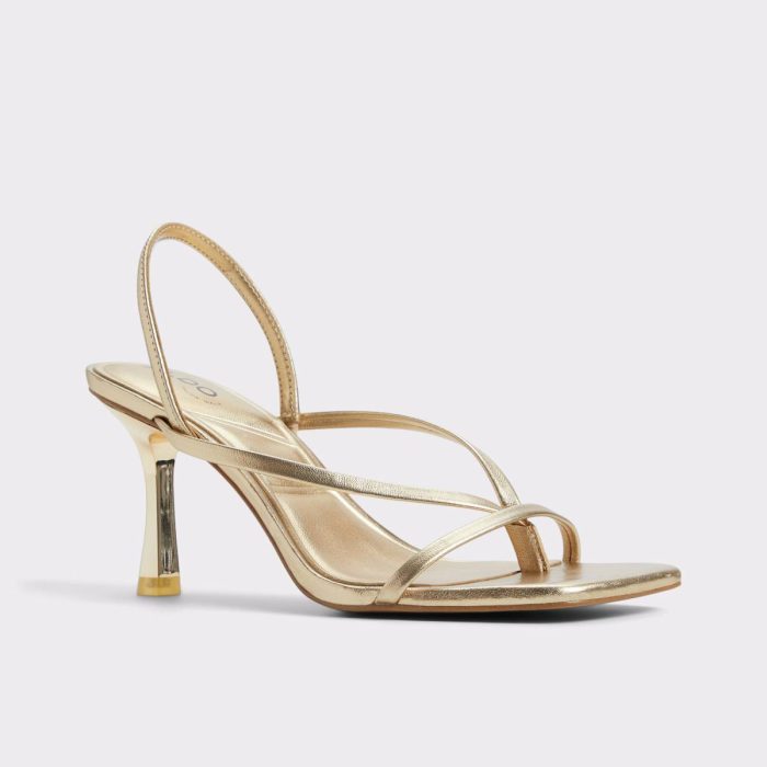 Riva Gold Women's Strappy Sandals Women Sandals Gold Aldo