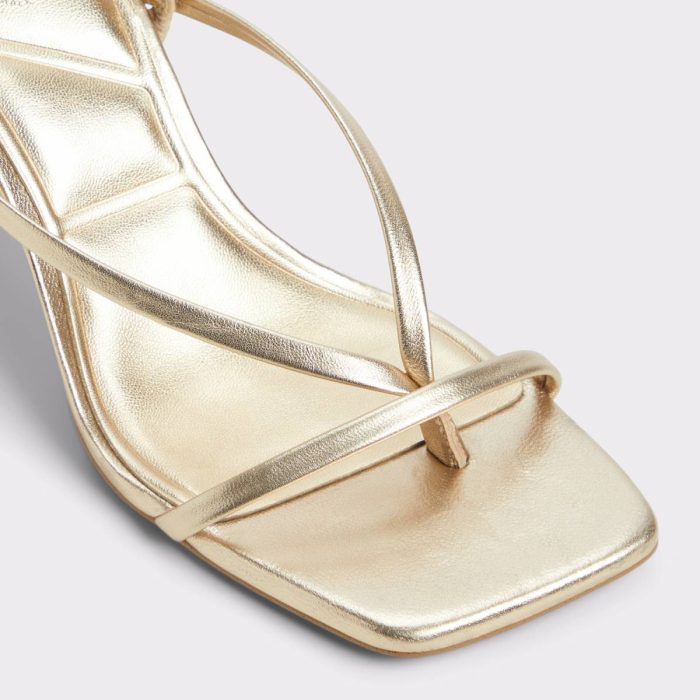 Riva Gold Women's Strappy Sandals Women Sandals Gold Aldo