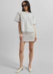 Rotate Beaded Oversized Top - Beige The Frankie Shop Women Tops Beige