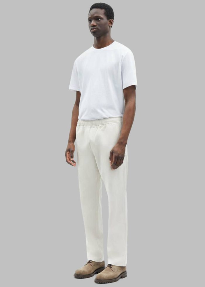 Samsøe Samsøe Jabari Trousers - Clear Cream Clear Cream The Frankie Shop Bottoms Men