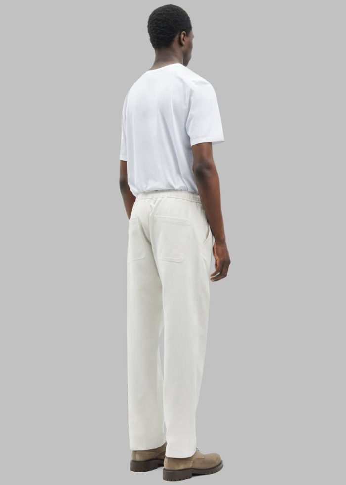 Samsøe Samsøe Jabari Trousers - Clear Cream Clear Cream The Frankie Shop Bottoms Men